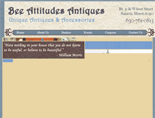 Tablet Screenshot of beeattitudesantiques.com